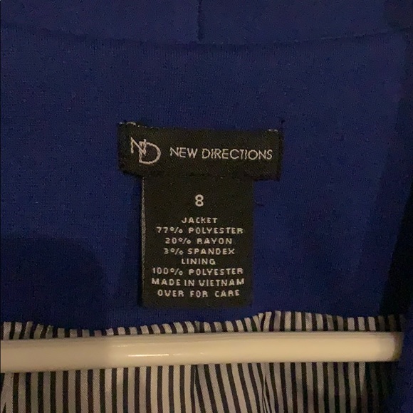 New Directions Jacket- Navy Blue - Picture 2 of 4
